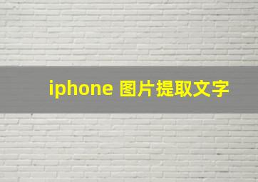 iphone 图片提取文字